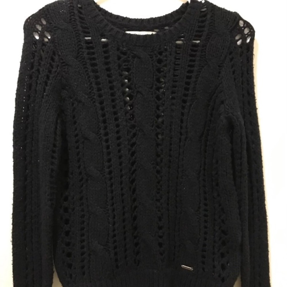 open knit sweater